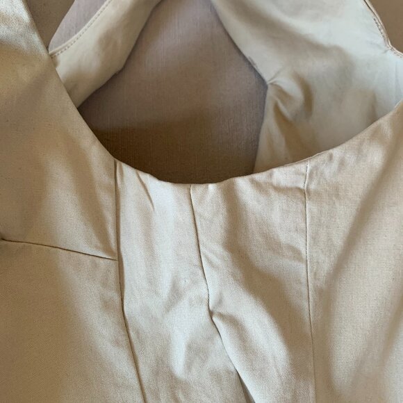 Gap Vena Cava Khaki Sleeveless Haleter Mini Dress Tan Black Beige Bohemian Boho - Picture 14 of 16